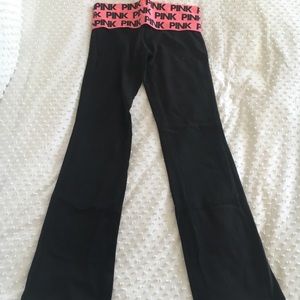 Pink Cotton Yoga Pants